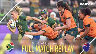 Springboks v Wallaroos in INTENSE clash  South Africa v Australia  Full Match Replay  WXV 2 2024 [upl. by Assillam]