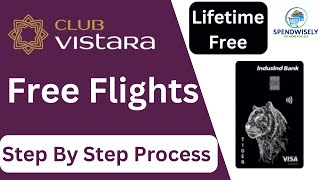 Best Lifetime Free Credit Card with Free Club Vistara Flights  IndusInd Tiger Credit Card [upl. by Lleihsad]