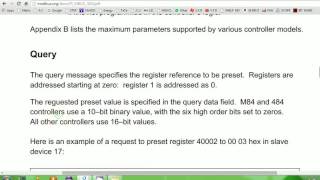 4 Modbus RTU Protocol TUTORIAL 4 [upl. by Shayla495]