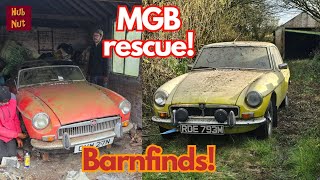 MGB Barnfind Rescue Will they roll after 22 years [upl. by Elockcin]