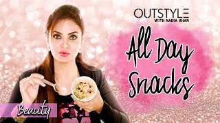 Health amp Fitness  Snacks For The Day  Nadia khans Quick And Healthy Snack ideas  OutStylecom [upl. by Cower]