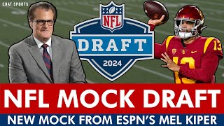 2024 NFL Mock Draft From ESPN’s Mel Kiper  1st Round Projections Ft Jayden Daniels At 2 Overall [upl. by Opiuuk]