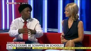 Suli Breaks on Sky News quotShould exams be scrappedquot [upl. by Wilt777]