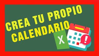 💹Como crear un CALENDARIO 📅 en Excel paso a paso2022 [upl. by Hsevahb328]