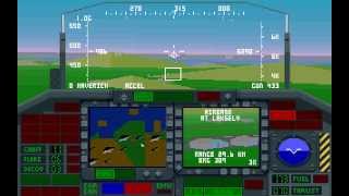 F117A Stealth Fighter 20 PCDOS quotMissions 12 Green Opponentsquot 1991 Microprose [upl. by Dlorrej]