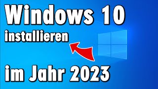 Windows 10 installieren im Jahr 2023 mit USBStick  Media Creation Tool  ohne Konto [upl. by Jeannine]