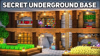 Minecraft Secret Underground Base Tutorial how to build [upl. by Yssirhc]