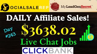 Potential DOUBLE Sales  My Lead Gen Secret Clickbank Case Study Day 243 [upl. by Virgy]