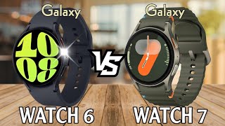 SAMSUNG WATCH 6 Vs WATCH 7 ⚡ Specs comparison [upl. by Adlen535]