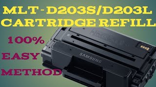 SAMSUNG MLTD203SD203L TONER CARTRIDGE REFILL AND REPAIR [upl. by Yanarp430]