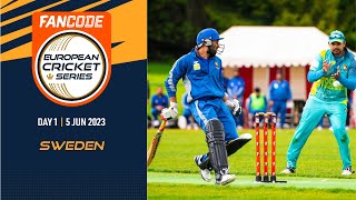 🔴 FanCode ECS Sweden 2023  Day 1  T10 Live Cricket  European Cricket [upl. by Notreve]