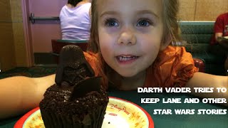 Darth Vader Tries to Keep Lane Star Wars Weekends 2015 [upl. by Ennire476]