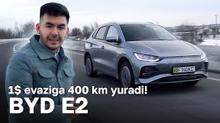 BYD E2 Toshkentdan Bochkaga 6000 som  Salondagi mitti KINOTEATR  Avtoelonuz [upl. by Rouvin]