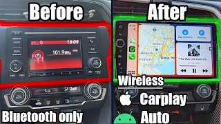 Best Aftermarket Stereo For The 10th Gen Honda Civic Joying 9quot Radio [upl. by Aztinad]