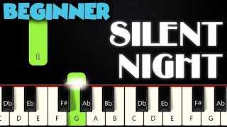 Silent Night  BEGINNER PIANO TUTORIAL  SHEET MUSIC by Betacustic [upl. by Nihcas]