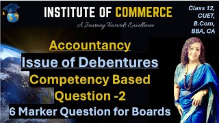 Issue of Debentures  Competency Based Question2 Sure Shot Success Company Accounts Class 12 [upl. by Aritak]