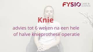 Advies voor na een halve of hele knieprothese operatie [upl. by Putnem]