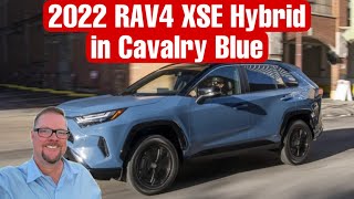 2022 Toyota RAV4 XSE Hybrid Cavalry Blue [upl. by Wesla]