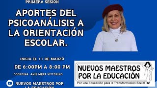 Ciclo de conversatorios para docentes orientadores Anie Meza de Nuevos Maestros por la Educación [upl. by Blum994]