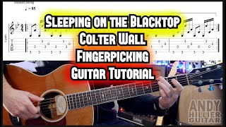 How to play Colter Wall Sleeping on the Blacktop Guitar Tutorial Lesson [upl. by Kareem]