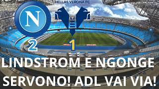 LINDSTROM È UTILE GENTE ADL STAI ZITTO 23a giornata Serie A 20232024 Napoli 21 Hellas Verona [upl. by Aicitel]