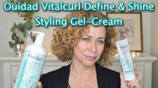 Ouidad Vitalcurl Define amp Shine Styling GelCream REVIEW [upl. by Hedelman]