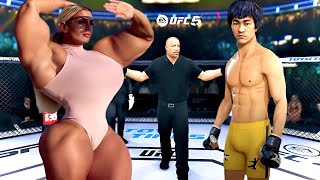 PS5  Bruce Lee vs Muscular Girl Vivi EA Sport UFC 5🥊 [upl. by Lemmor]