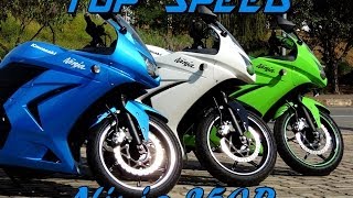 KAWASAKI NINJA 250  TOP SPEED HD [upl. by Htiekel]