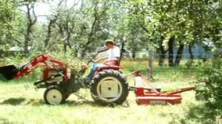 Clearing brush with tractor [upl. by Filmore]