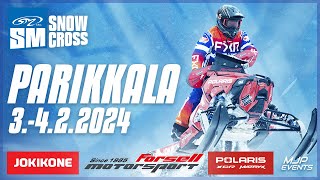 Snowcross SM Parikkala 422024 [upl. by Etteluap]