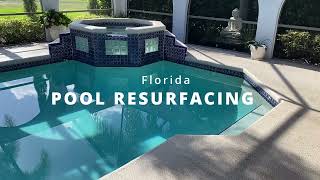 Pool Resurface Process Florida Stucco Gem Coating [upl. by Dihahs]