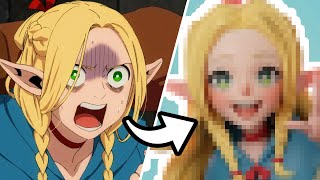 3D Character Timelapse 🍰 Marcille Delicious In Dungeon 🍄 Dungeon Meshi 🥩 [upl. by Addam]