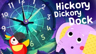 Hickory Dickory Dock  Childrens Song with Lyrics  Animated Cartoon for Kids [upl. by Zeculon]