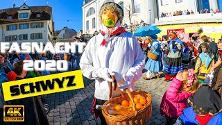 2020 Nüssler Schwyz  Fasnacht  Schweiz  4K [upl. by Landri]