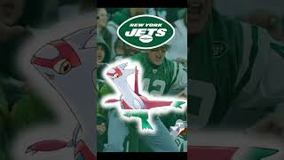 What if the New York Jets had a Pokemon Mascot Redesigning Pokemon as NFL teams [upl. by Annekim]