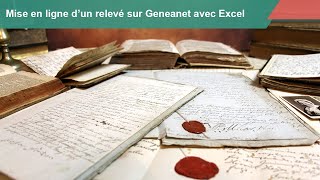 Mettre en ligne sur Geneanet un relevé Excel [upl. by Nidnarb373]