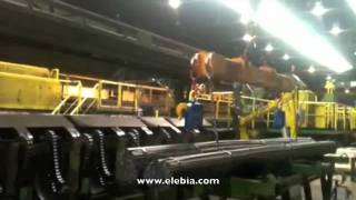 Rebar Steel Bundles Manoeuvering with Automatic Hooks 3  Smart Lifting Solutions  Elebia [upl. by Steward]