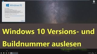 Windows 10 Versionsnummer inkl Build auslesen [upl. by Aldarcy407]