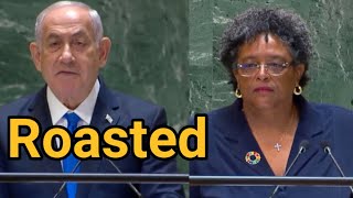 Barbados PM’s extraordinary reply to Netanyahu for selective use of Bible in UN  Janta Ka Reporter [upl. by Rudie851]