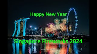 Singapore New Year Fireworks 2024 [upl. by Norri769]