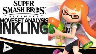 Super Smash Bros Ultimate Inkling Moveset Analysis PreRelease [upl. by Eoin857]