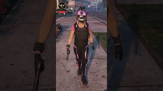 Pink TRON PANTS amp HELMET Female Outfit  GTA 5 Online gta5 gtaoutfits shorts [upl. by Randie]