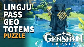 Lingju Pass Puzzle Solution Genshin Impact [upl. by Ivz]