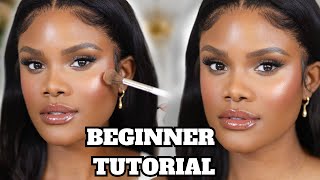 Natural Glam Makeup Tutorial for Beginners [upl. by Arrotal]