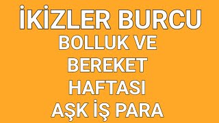 30 EYLÃœL  6 EKÄ°M HAF Ä°KÄ°ZLER BURCU TAROT FALI AÅžK Ä°Åž PARA BOLLUK VE BEREKET HAFTASI OLACAK [upl. by Burch]