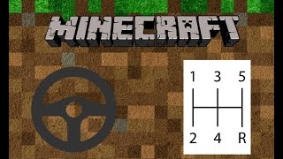 ☆MINECRAFT☆ How to make a steering wheel and a manual transmission [upl. by Lyon478]