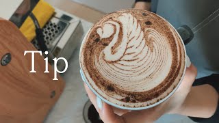 HOME CAFE VLOG 🏠 How to practice Latte art without espresso Tulip Rosetta Swan [upl. by Marcelo]