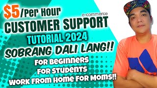 Customer Support For Beginners Work From Home Online Jobs 2024 [upl. by Pasho]