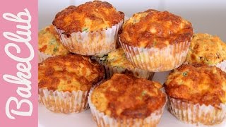 Pizza Muffins  BakeClub [upl. by Carce]