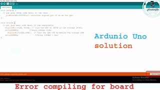 Error compiling for board ardunioGenuino Uno Ardunio Program Solution Original InventiveSky [upl. by Leandro970]